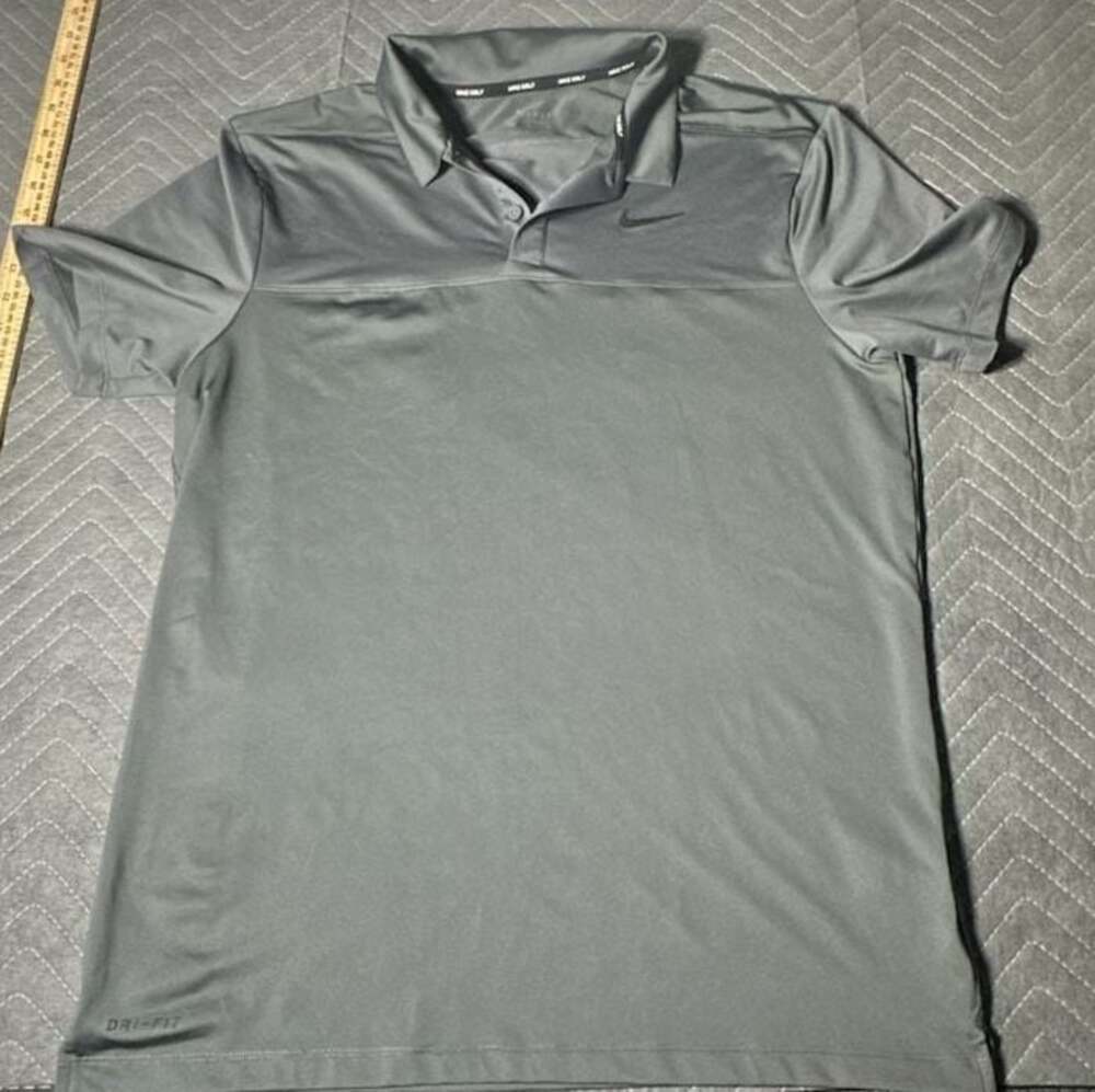 Nike Golf Dri-FIT Polo Shirt Gray Men's Size M